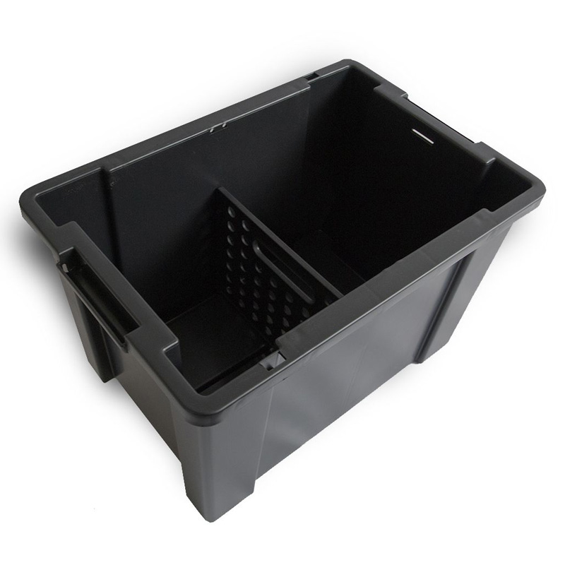 Boîte de rangement profonde graphite pour chariots SM/PM